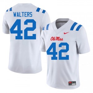 Bryson Walters #42 Ole Miss Jersey | Exclusive White College Football Men Stitched 18096808