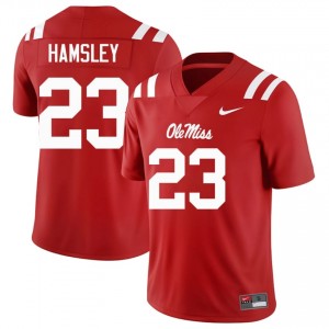 George Hamsley #23 Miss Rebels Jersey | Gameday Red College Football Men Embroidery 14711414