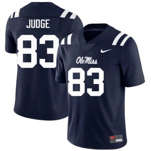 Sean Judge #83 Mississippi Rebels Jersey | Pro-Grade Navy College Football Men Embroidery 40155972