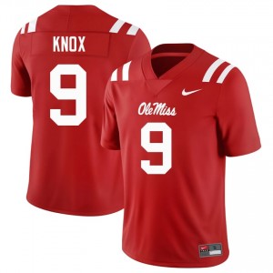 Dawson Knox #9 Miss Rebels Jersey | Gameday Red College Football Men Embroidery 43713567