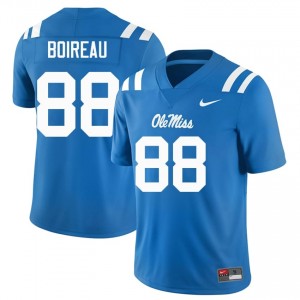 Michai Boireau #88 Rebels Jersey | Iconic Powder Blue College Football Men Stitch 50424577