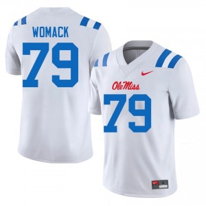 #79 Roman Womack Ole Miss White Jersey | Elite Stitched Men Player Football Gear 67172044