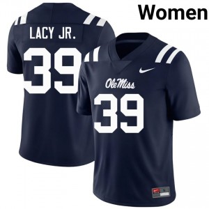 Navy Gerald Lacy Jr. #39 Ole Miss Jersey | Women High School Football Limited Stitched 34078541