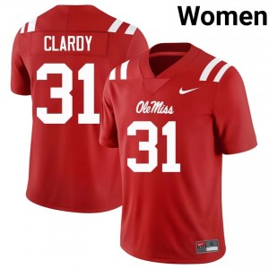Ladarian Clardy #31 Ole Miss Rebels Jersey | Gameday Red College Football Women Stitched 87563888