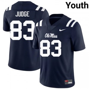 Navy Sean Judge #83 Mississippi Rebels Jersey | Youth High School Football Limited Swen 48627355