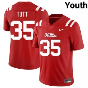 Craig Tutt #35 Miss Rebels Jersey | Gameday Red College Football Youth Stitch 62106674
