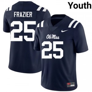 #25 Makhi Frazier Ole Miss Navy Jersey | Classic Swen Youth Player Football Gear 69695304